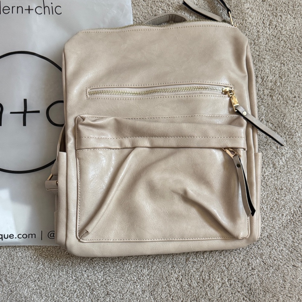 Beige Backpack - Picture 2 of 3